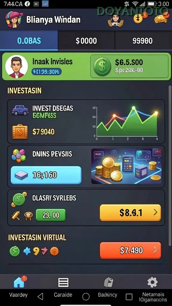 Galeri pratinjau visual doyantoto build APK resmi terbaru